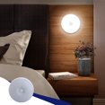 thumbnail image 1 of RXIRUCGD Smart Body Sensing Night Light Indoor Wireless Rechargeable Adhesive Magnet LED Disk Light Suitable For Under Cabinet Counter Corridor Stairs Wall Kitche, 1 of 6