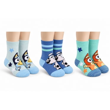 3pk Bluey Crew Socks