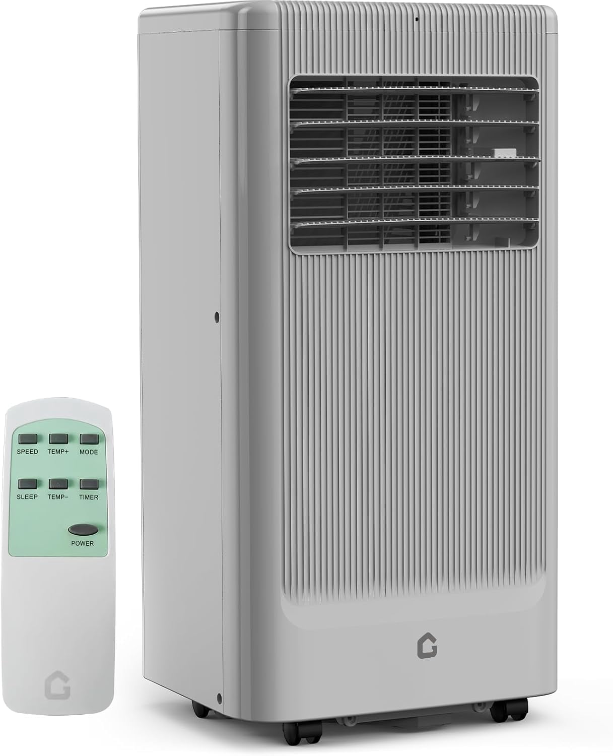 YUSAZENS Portable Air Conditioner 8000 BTU- 3-in-1 AC Unit- Cools 350 Sq.Ft- Quiet with Built-in Dehumidifier- Gray