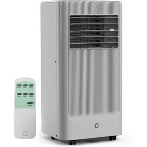 YUSAZENS Portable Air Conditioner 8000 BTU- 3-in-1 AC Unit- Cools 350 Sq.Ft- Quiet with Built-in Dehumidifier- Gray