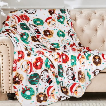 HITIME Cozy Blanket Printed Blanket Throw Christmas Collection Blanket - 300 GSM Fleece Blanket Throw Size Blanket for Home Decoration Ultra Soft Blanket Microfiber Throw Blanket (Throw - 50 x 60 )