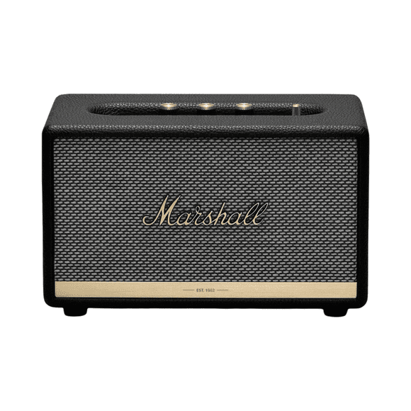 Open Box Marshall Acton II Bluetooth Speaker (Black) – Wireless Home Speaker, 60W Sound, Bluetooth 5.0, Aux Input