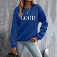 thumbnail image 2 of 2025 Chandails Décontractés Longs pour Femmes Mariée pour Femmes Manches T-Shirts Graphiques Adulte Petit Chandail à Capuchon Col Rond Chandails Molletonnés Chandail Confortable Couleur Chandails Molletonnés Hauts pour Femmes pour Femmes, 2 of 6