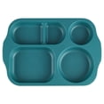 thumbnail image 1 of Fesfesfes Wheats Straw Kids Meal Plates Childrens Divided Plates Student Lunch Tray Thickened Cafeteria Style Compartment Tableware Reusable, 1 of 5