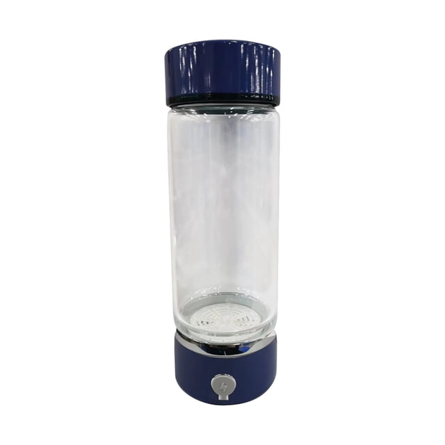 JMYHOAM Portable Hydrogen Water Generator Technology Rechargeable Portable Glass Hydrogen Water Generator Bottle Cups with Lids