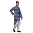 thumbnail image 2 of Atasi Long Sleeve Kurta Printed Button Down Asymmetric Designer Kurta For Boys, 2 of 5