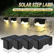 EGNMCR Outdoor Lights Garden Light Warm White LED Solar Lamp Stair Outdoor Garden Lights Solar Power Balcony Light Decoration For Patio Stair Fence Lantern Light