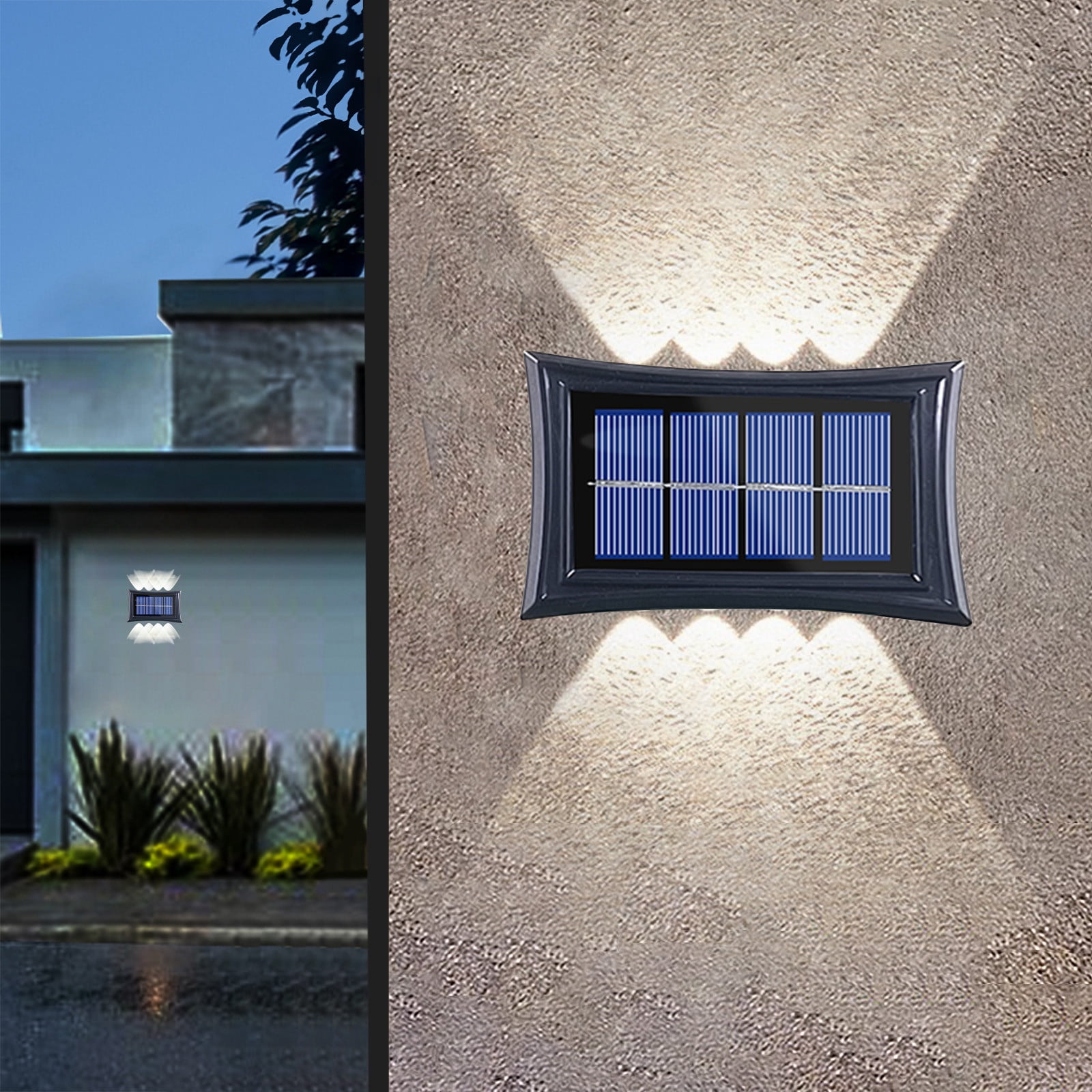 Aidoshy LED Outdoor Solar Lights, Land-scape Spotlights, Garden Lights, Wireless Solar Powered Outdoor Lights/Lighting For Yard, Walkway,Solar Street Lights Outdoor