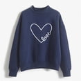 thumbnail image 4 of Meichang Sweat-Shirt pour Femmes Chemise de la Saint-Valentin Sweat-Shirt Graphique Cœur Mignon Pull Col Rond Manches Longues Sweat-Shirts de Vacances Saint-Valentin, 4 of 4