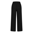 thumbnail image 5 of VEKDONE Womens Linen Long Pants Black XXL, 5 of 5