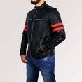 thumbnail image 4 of Best Motorcycle Jacket Leather Riding Jackets Black Leather Biker Jacket Motorcycle Jackets For Men Black Leather Motorcycle Jacket size 5XL, 4 of 5