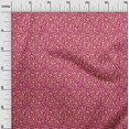 thumbnail image 3 of oneOone Coton Popeline Fuschia Tissu Rose Jacobée Robe Florale Tissu Tissu Imprimé par la Cour 56 Pouces de Large, 3 of 4