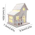 thumbnail image 3 of B Lighted Wooden Village Villa House For Christmas Desktop Decoration And Holiday Display, 3 of 6