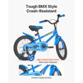 thumbnail image 4 of KFFKFF Kids Bike, 16 Inches BMX Style Children Bicycle, Rider Height 3.28 ft - 4.27 ft, Training Wheels Included, Sturdy and Easy to Assemble, 4 of 9