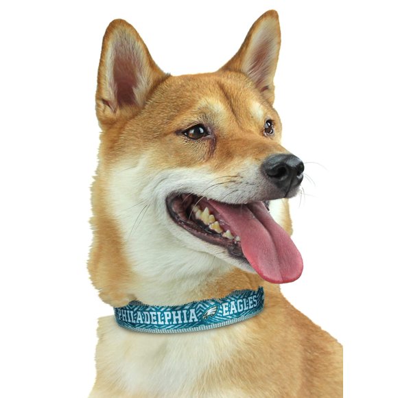Zubaz NFL Collier Ajustable pour Chiens Chats, Philadelphia Eagles, Moyen