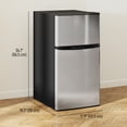 thumbnail image 3 of HOMCOM Mini-Frigo de 3,2 Pi3 avec Congélateur Tablette Ajustable Portes Réversibles, 3 of 10