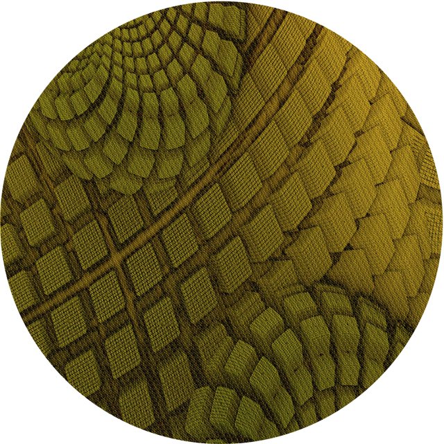 Ahgly Company Tapis Rond Lavable en Machine Intérieur Transitionnel Jaune Foncé Vert, 6 Pieds Rond