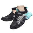 thumbnail image 3 of FAOWME Chaussures de Course Décontractées Confortables à Lacets en Maille pour Enfants Vert 9-9.5 Ans, 3 of 8