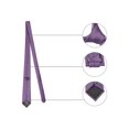 thumbnail image 3 of INSPIRE CHIC Men's Solid Color Narrow Stripes Necktie Graduation Suit Formal Ties Medium Purple, 3 of 5