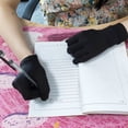 thumbnail image 4 of 1 Pair Compression Gloves Non Slip Dot Copper Fiber Full Finger Coverage Hand Support Wrist Brace, 4 of 8