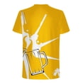 thumbnail image 3 of Birdeem Nouveau T-Shirt pour Hommes à la Mode 3D Imprimé Bière Non Positionné Manches Courtes Col Rond T-Shirt Haut de Sport Décontracté Blouses, 3 of 5