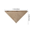 thumbnail image 3 of Komiseup Creativness Triangular Wooden Wall Mounted Plants Stand And Shelving Unit Wooden Plants Stand For Home Decor, 3 of 6