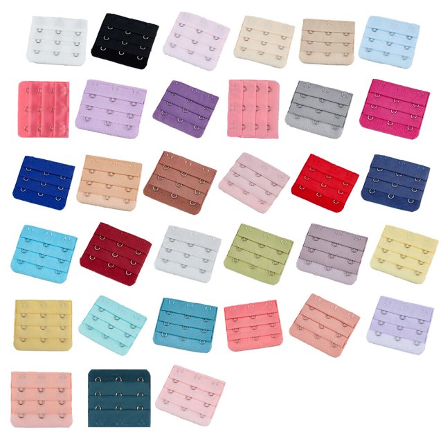 Extension Strap Bra Extender Buckle 3 Hook Women Accessories Practical Elastic Multicolor Clips Tight 3 Rows Underwear light flesh color
