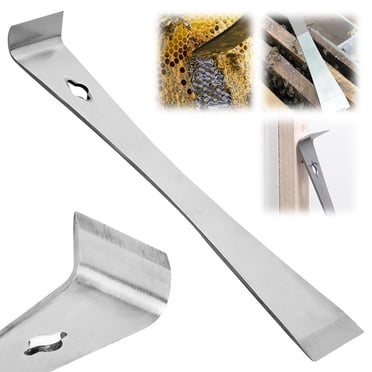 Outils de Coupe Robustes Grattoir de Barre de Serrage en Acier Inoxydable Ensemble Multifonctionnel Tire-Coupe Plinthe Tire-Ongles Barre de Serrage Plate pour l'Amélioration de la Maison et les Projets