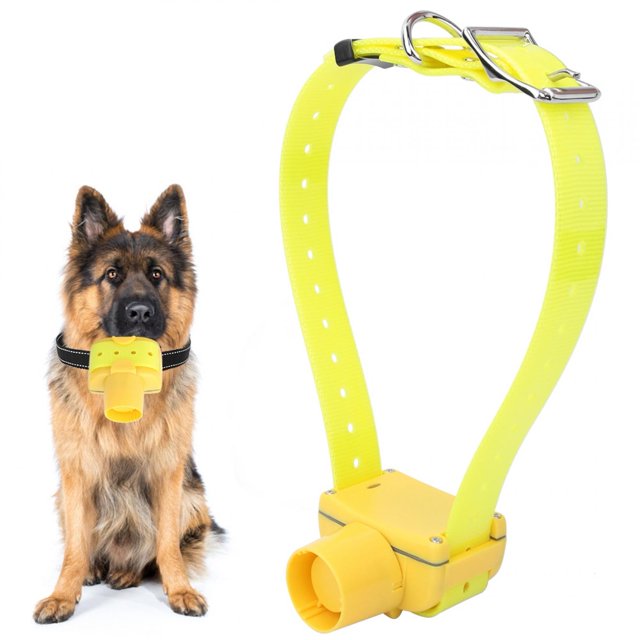 6.5x4x7cm Yellow Dog Trainer, 8 Selectable Tones Dog Training Collar, Plastic+Stainless Steel IP65 For Hunting Dogs Training