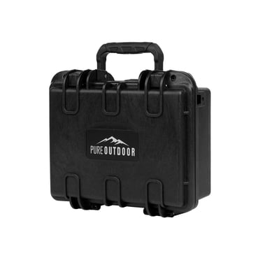 Monoprice Étui Rigide Étanche / Antichoc - Noir Niveau IP67 protection contre la Poussière et l'Eau jusqu'à 1 Mètre de Profondeur avec Mousse Personnalisable, 10 Pouces x 8 Pouces x 4 Pouces