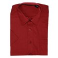 thumbnail image 1 of Gravity Threads Chemise Habillée pour Homme à Manches Courtes, TG Bourgogne, 1 of 1