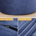 thumbnail image 3 of 4ft Bean Bag Chair,Giant Velvet Cover Bean Bag for Adults, Teens, Foam Filled Bean Bag Chairs, Big Beanbag Chair Round Soft Lazy Bean Bag Sofa for Living Room ﻿ ﻿ ﻿, 3 of 7