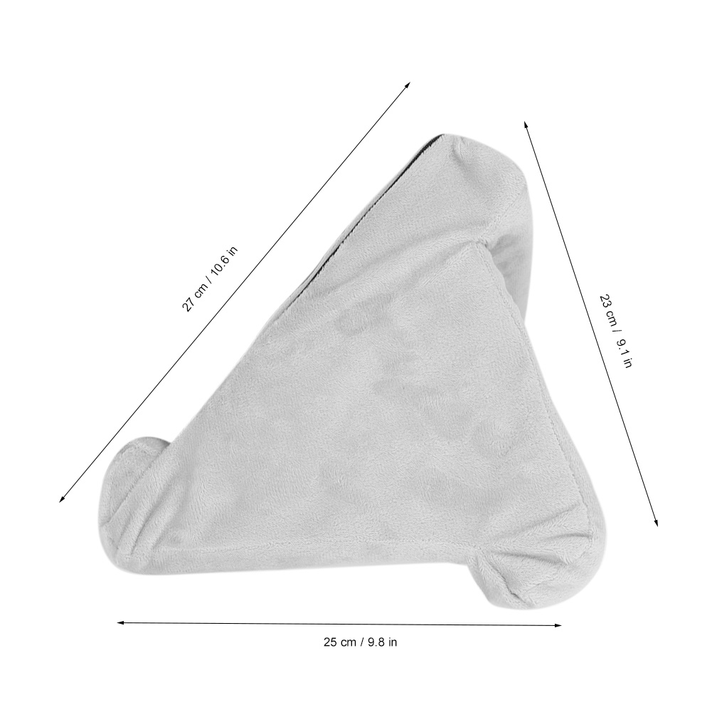 Support de Tablette en Éponge Haute Élasticité + Tissu Super Doux pour Lecture, pour Tablettes et Liseuses Gris