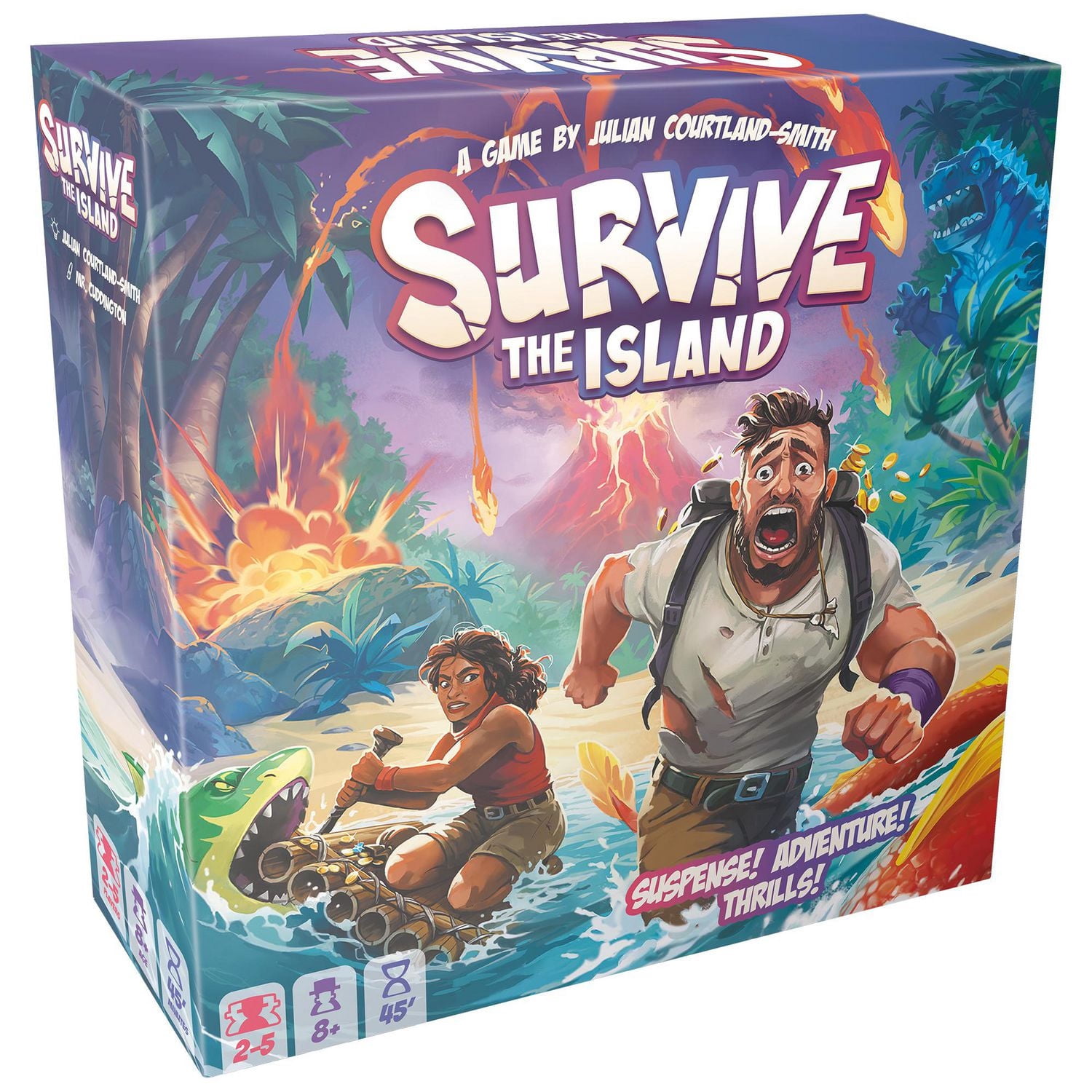 Asmodee - Zygomatic - Survive The Island - Ideal Board Game for Family Fun - For 2 to 6 Players - Ages 8 and Up - English