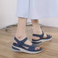 thumbnail image 5 of Women's Comfortable Wedge Sandals with Velcro Strap Foot Fashion, 5 of 5