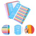 thumbnail image 2 of HLONK 38 Pcs Séparateurs de Reliure Multicolores à Onglets pour la Maison, le Bureau et l'École, 2 of 6