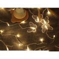 thumbnail image 3 of WIFKLSIIPG Guirlande Lumineuse Papillon à DEL Imperméable Rideau Ampoules de Décoration de Noël pour les Fêtes (Jaune), 3 of 3