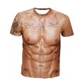 thumbnail image 2 of T-shirt à Manches Courtes pour Hommes Imprimé Muscle 3D Impression Numérique 3D 2TG, 2 of 8