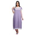 thumbnail image 1 of Moomaya Printed Nightdress For Ladies Cotton Ruffled Border Nursing Night Gown, 1 of 5