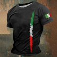 thumbnail image 1 of T-Shirt Graphique Décontracté pour Hommes T-Shirt Polyvalent pour Tous les Jours Design à Col Rond Élégant pour Sorties Sociales Coupe Légère et Confortable, 1 of 3