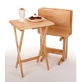thumbnail image 3 of Winsome Alex 5-Pc Snack Table Set, Natural, 3 of 5