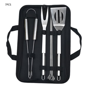 EGNMCR Acier inoxydable BBQ Jeu d'outils - Extérieur BBQ Ensemble de grilles Ustensiles de barbecue en acier inoxydable