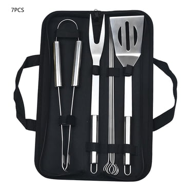 EGNMCR Stainless Steel BBQ Tool Set - Outdoor BBQ Grill Set Stainless steel barbecue utensils