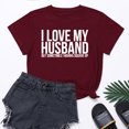 thumbnail image 1 of Meichang T-Shirts Cœur d'Amour pour Femmes T-Shirts de la Saint-Valentin Imprimé Cœur T-Shirts de Vacances Hauts de la Saint-Valentin Manches Courtes Col Rond Blouses, 1 of 6
