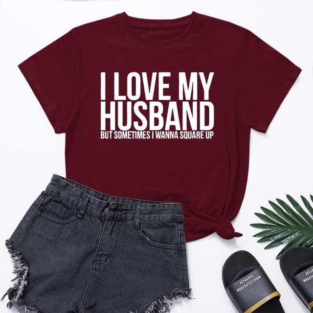 Meichang T-Shirts Cœur d'Amour pour Femmes T-Shirts de la Saint-Valentin Imprimé Cœur T-Shirts de Vacances Hauts de la Saint-Valentin Manches Courtes Col Rond Blouses