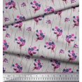 thumbnail image 2 of Soimoi Poly Georgette Fabric Flower Artistic Printed Fabric 1 Yard 42 Inch Wide, 2 of 3