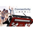 thumbnail image 3 of Supersonic SC-1097BT-RED 3 Band Radio with Bluetooth & Flashlight, Red, 3 of 8