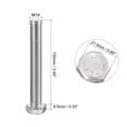 thumbnail image 2 of Unique Bargains Hex Screw Bolt, Metric M14x100mm 304 Stainless Steel 4.8 Grade Fully Threaded Hexagonal Screw Bolts 2 PCS, 2 of 6