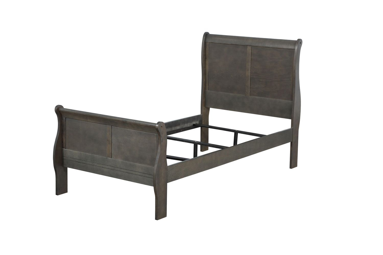 ACME Louis Philippe Full Bed (FB 29"H) in Dark Gray