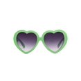thumbnail image 1 of Gravity Shades Lunettes de Soleil en Forme de Cœur - Vert Pomme, 1 of 2